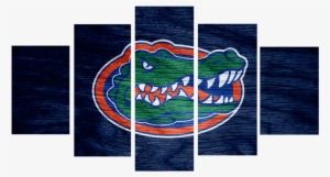 Hd Printed Florida Gators Logo 5 Pieces Canvas - University Of Florida Gators Team Logo Sports