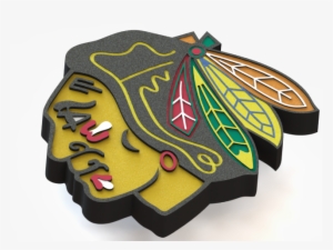 Chicago Blackhawks Logo 3d