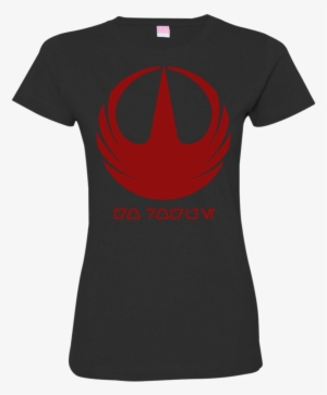 Rogue One Red Logo Ladies Custom Fine Jersey T-shirt - T-shirt