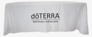 White Tablecloth With Black Wa Logo - Cypress Essential Oil 100% Pure Grade Natural Aromatherapy