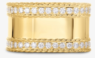 Roberto Coin Ring With Diamond Edges - Ceiling Fixture