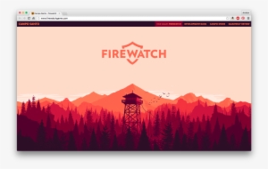 Beautiful Palette, Art Style, And Neat Landing Page - Firewatch Game Concept Art