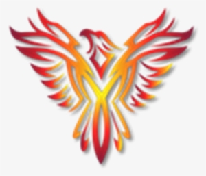 Transparent Phoenix Logo Vector Black And White - Fire Phoenix Logo Png