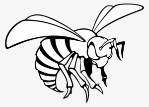 Alabama State Hornets 01 Logo Black And White - Alabama State University Hornets Logo
