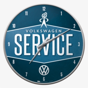 Nostalgic Art Wall Clock Volkswagen Service Retro Logo - Volkswagen Service Clock