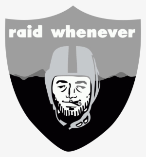 Iron On Stickers - Oakland Raiders Smoke Weed