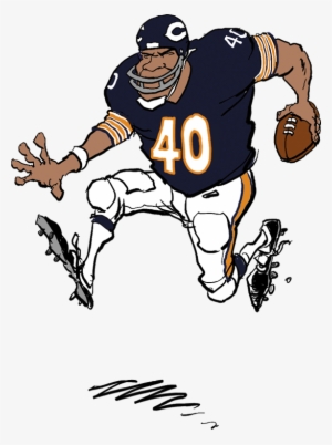 Gale Sayers - Chicago Bears Cartoon