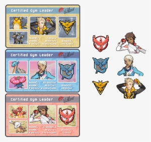 Pokemon Go Sprites And Cards Featuring Team Instinct, - Pokemon Let's Go Sprites