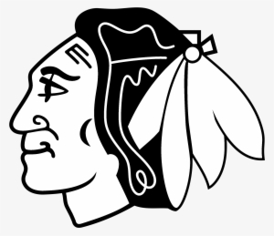 Chicago Blackhawks Logo Black And White - Chicago Blackhawks Logo Svg