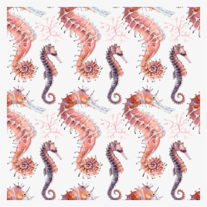 Hand Drawn Deep Sea Seahorse Background Illustration - Illustration