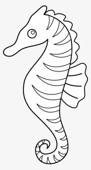 Blue Seahorse Clipart Free Clipart Images Image 2 - Sea Horse Line Art