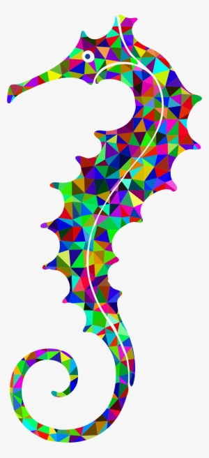 This Free Icons Png Design Of Prismatic Low Poly Seahorse