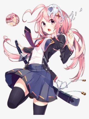 Girl Render By Mad-render - Anime Swords Girl Pink Hair