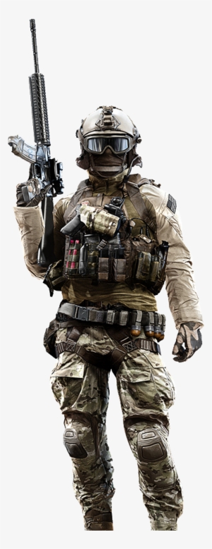 Clip Freeuse Library Cod Transparent Battlefield - Battlefield 4 Soldier Transparent