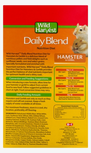 Wild Harvest Daily Blend Nutrition Diet For Hamsters - Wild Harvest Daily Blend - Parakeet (bag In Box)