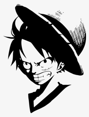 Luffy Clipart - Luffy One Piece Black And White