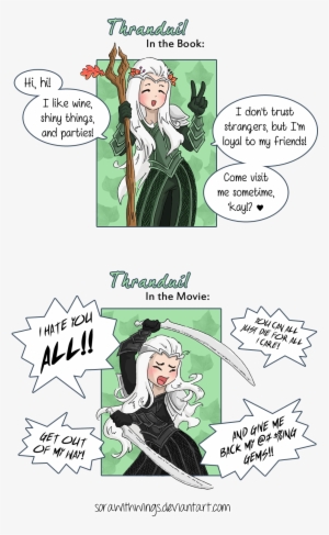 Thranduil The Book Vs The Movie By Sorawithwings-dbintf9 - Book Vs Movie
