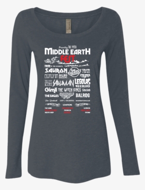 Middle Earth Fest Women's Triblend Long Sleeve Shirt - Sleeve
