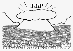 דף צביעה לפרשת יתרו Torah, Board - דף צביעה הר סיני