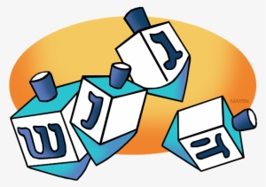 Banner Black And White Stock Dreidel Clipart Blue - Dreidel Clip Art