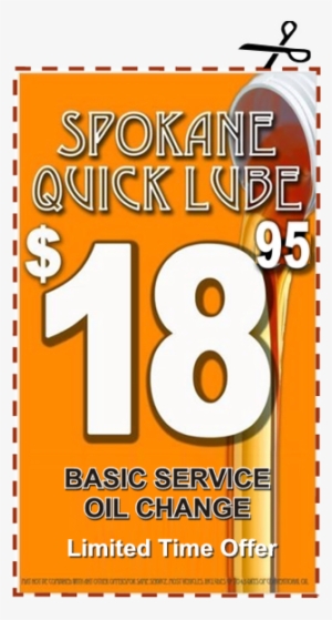 Sql Basic Oil Change Coupon Lto2 580w - Spokane Quick Lube