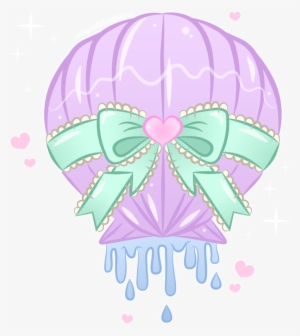 Pastel Kavaii Drawing Transprent - Pastel Seashell Png