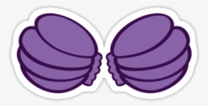 Mermaid Clipart Seashell - Mermaid Seashell Bra Bra Collection Tshirt