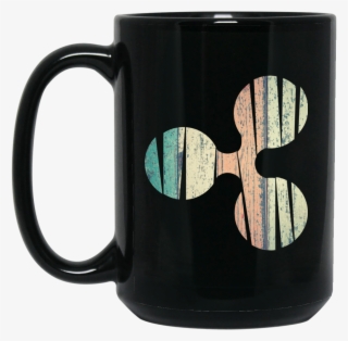 Ripple Black Coffee Mug - Mug