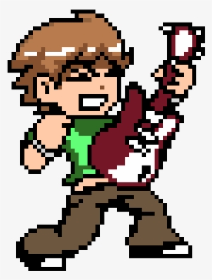 Scott Pilgrim - Pixel Art Easy Pokemon