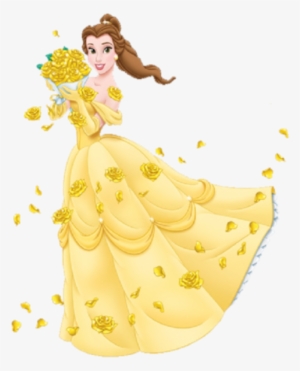 Princess Belle Holding Bouquet - Beauty And The Beast Princess