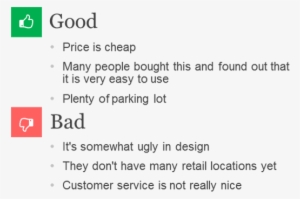 Enter Image Description Here - Pros And Cons Bullet Point