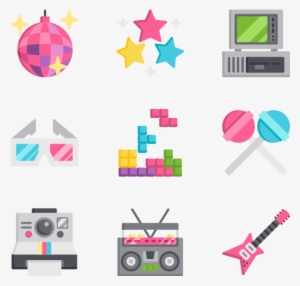 Clip Eighties Icon Packs Svg Psd Png - 1980s