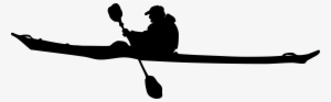 Man Boat At Getdrawings - Kayak Black And White