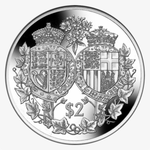 South Pacific Nation Celebrates Platinum Wedding Anniversary - Platinum Wedding Anniversary Coat Of Arms 2017 Silver