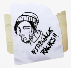 Paper Scrap 09 Graffiti Screen - Life Is Strange