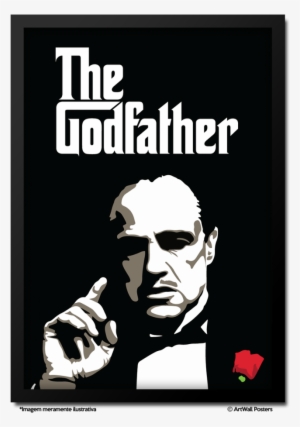 Graphic Transparent Download Poster Quadro Emoldurado - Desenho Poderoso Chefao