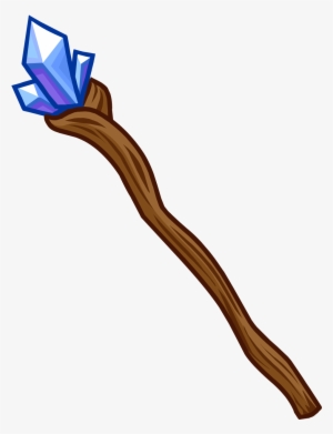 Crystal Staff - Cartoon Wizard Staff