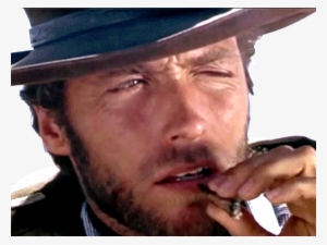 Sticker Clint Eastwood Regard Perplexe Doute Dubitatif - Fedora