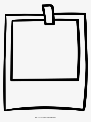 Clipart Library Library Polaroid Coloring Page - Polaroid Line Art