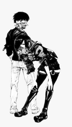 Kaneki And Touka Gas Mask