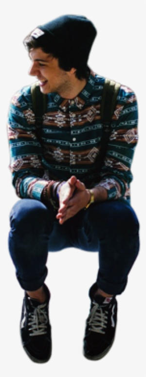 Sitting And Laughing - Man