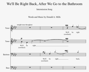 We'll Be Right Back, After We Go To The Bathroom Sheet - Diagram