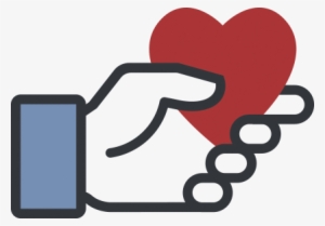 Facebook Hand Holding Heart Fnl Trimmed - Facebook Social Good