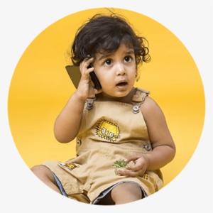 1-2 Years - Indian Baby With Mobile