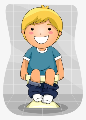 Banheiro & Banho E Etc - Boy Potty Training Clip Art