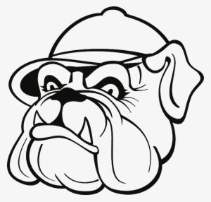 Outline, Drawing, Dog, Hat, Cap, Bulldog, With - Bulldog With Hat Drawing