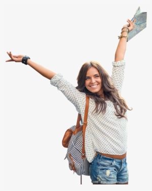 Travel Portfolio Categories Designshop Page Cheerful - Girl Travel Png