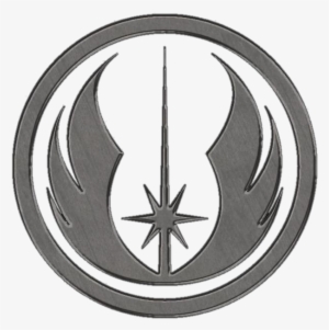 Jedi New Order Photo Jedi Symbol Dark Chrome-1 Pngjedi - Gray Jedi Symbol Png