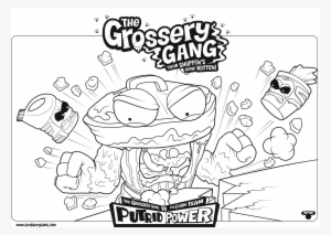 Challenge Grossery Gang Coloring Pages Image G - Grossery Gang Colouring Pages