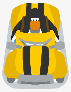 Yellow Wheeler In-game - Club Penguin Giant Penguin